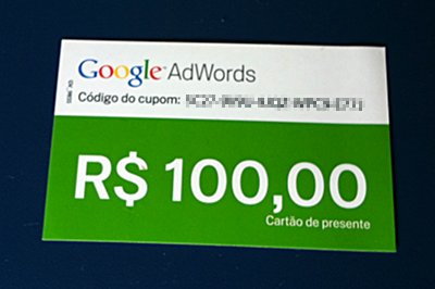 Cupom do Google AdWords